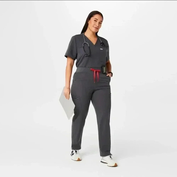 Figs women's scrub set charcoal size xxs tall